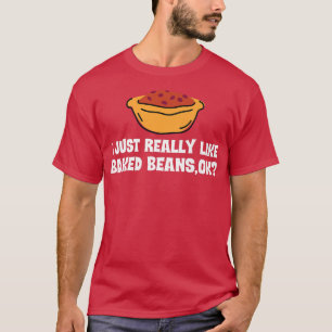 Camiseta Eu Gosto Muito De Feijões Feijões Roupa Engraçado