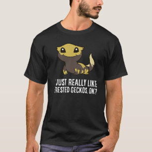 Camiseta Eu Gosto Muito De Geckos Crestados.