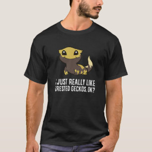 Camiseta Eu Gosto Muito De Geckos Crestados.