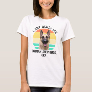 Camiseta Eu Gosto Muito De German shepherd, OK?