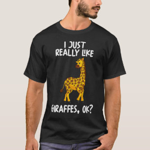 Camiseta Eu Gosto Muito De Girafas.