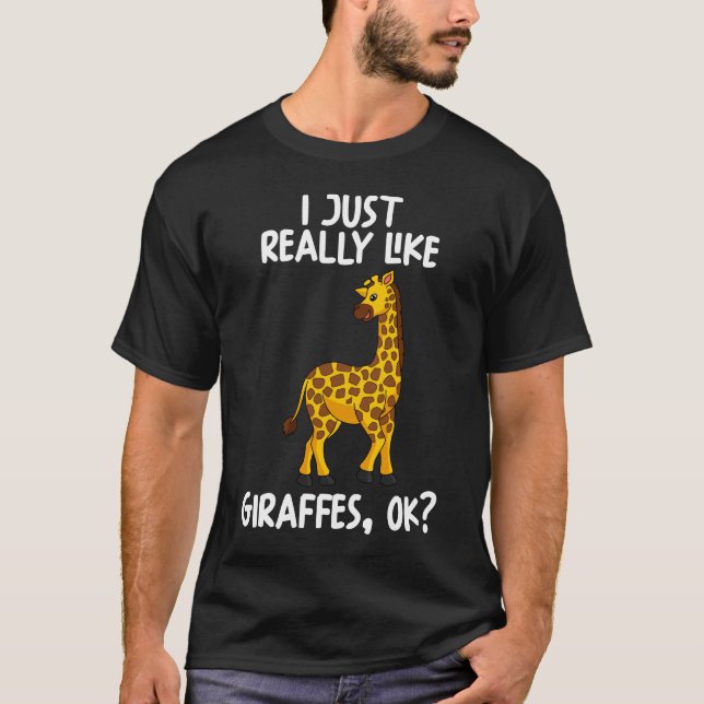 Camiseta Eu Gosto Muito De Girafas. (Frente)