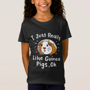 Camiseta Eu Gosto Muito De Guiné Pig Kawaii