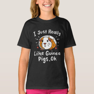 Camiseta Eu Gosto Muito De Guiné Pig Kawaii