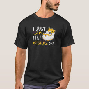 Camiseta Eu Gosto Muito De Hamsters.