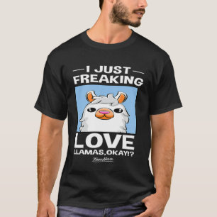 Camiseta Eu Gosto Muito De Lhamas Ok Engraçado Llama Lover 