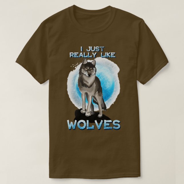Camiseta Eu Gosto Muito De Lobos (Frente do Design)