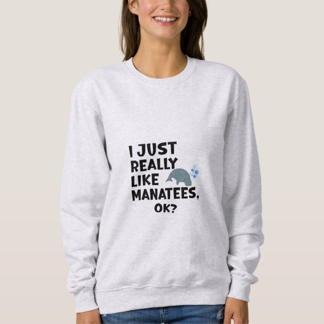 Camiseta Eu Gosto Muito De Manatins, Ok? (Frente)