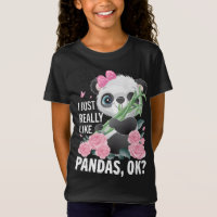 Eu gosto muito de panda, design de panda fofo