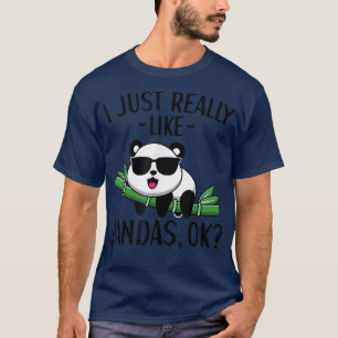 Camiseta Eu gosto muito de Pandas Panda Bear Lover para Cri