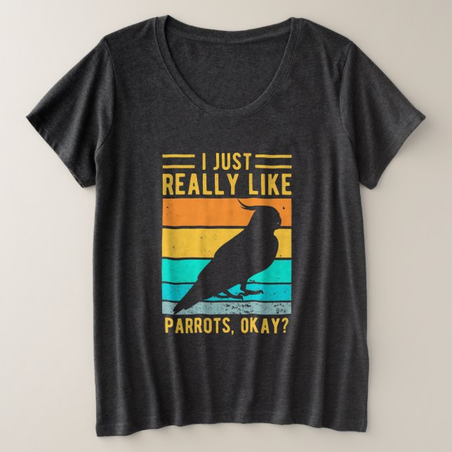 Camiseta Eu Gosto Muito De Papagaios (Frente do Design)