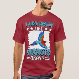 Camiseta Eu Gosto Muito De Papagaios, Ok, Pré-pago.