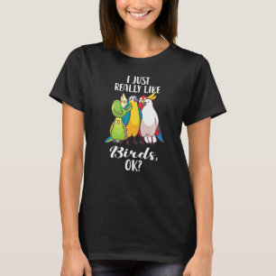 Camiseta Eu Gosto Muito De Pássaros, Ok, Policial.