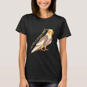 Camiseta Eu Gosto Muito De Pássaros Papagaio Cockatoo Budge