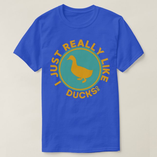 Camiseta Eu Gosto Muito De Patos, Ok (Frente do Design)