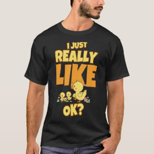 Camiseta Eu Gosto Muito De Patos Ok Família Pato
