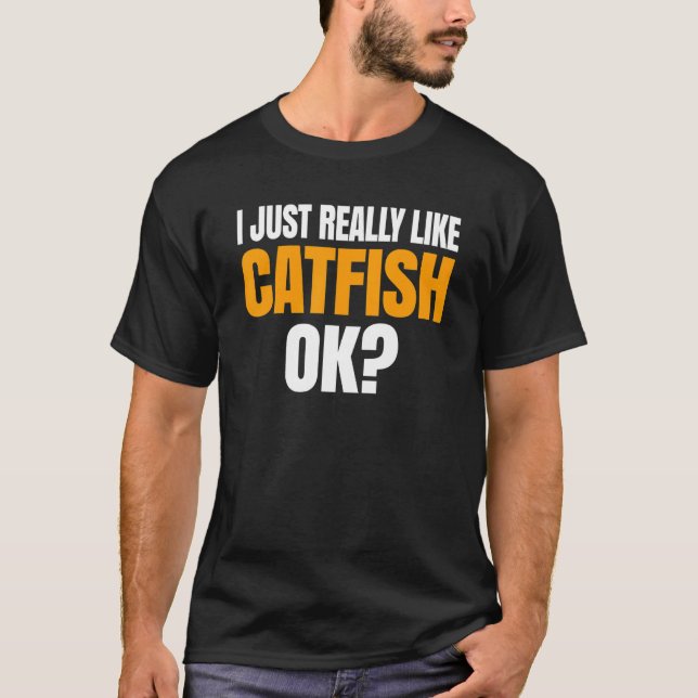 Camiseta Eu Gosto Muito De Peixe-Gato. (Frente)