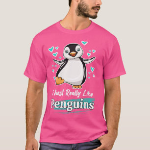Camiseta Eu Gosto Muito De Pinguins