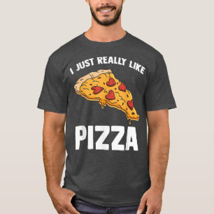 Camiseta Eu Gosto Muito De Pizza, Comida Italiana Fofo.