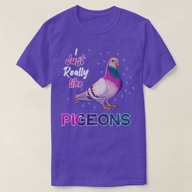 Camiseta Eu Gosto Muito De Pombos (Frente do Design)
