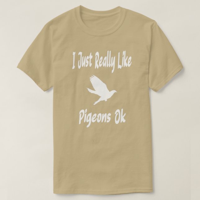 Camiseta Eu Gosto Muito De Pombos Ok 10 (Frente do Design)