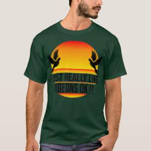 Camiseta Eu Gosto Muito De Pombos Ok 17