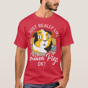 Camiseta Eu Gosto Muito De Porcos Da Guiné, Amante de os an