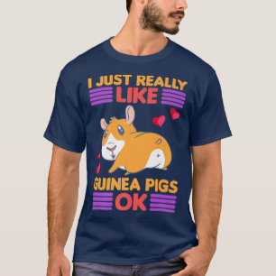 Camiseta Eu Gosto Muito De Porcos De Guiné Ok Figurino