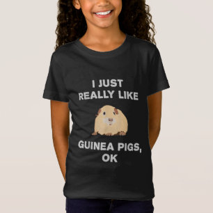 Camiseta Eu Gosto Muito De Porcos De Guiné, Ok, Porco Engra