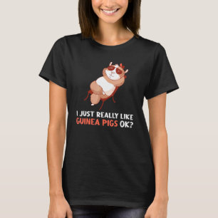 Camiseta Eu Gosto Muito De Porcos De Guiné, Ok, Relaxando G