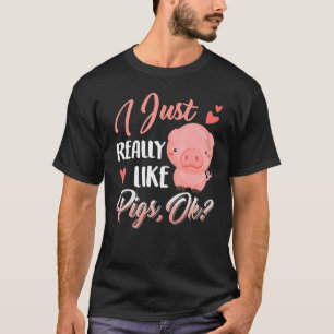 Camiseta Eu Gosto Muito De Porcos Ok Fazenda Bonita