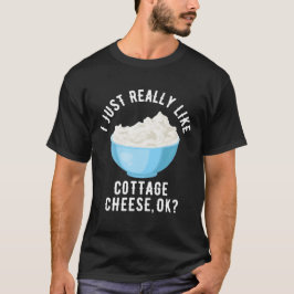 Camiseta Eu Gosto Muito De Queijo De Algodão, OK
