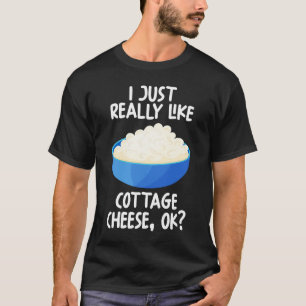 Camiseta Eu Gosto Muito De Queijo De Algodão Ok