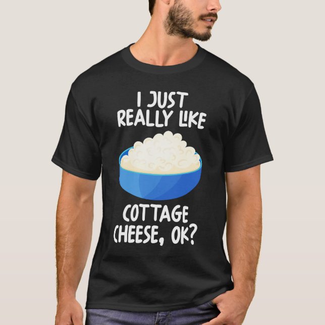 Camiseta Eu Gosto Muito De Queijo De Algodão Ok (Frente)