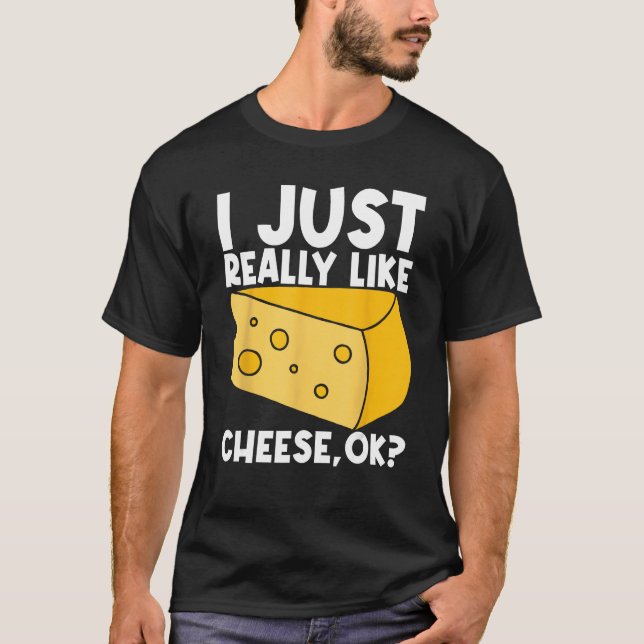 Camiseta Eu Gosto Muito De Queijo Ok (Frente)