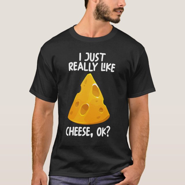 Camiseta Eu Gosto Muito De Queijo Ok (Frente)