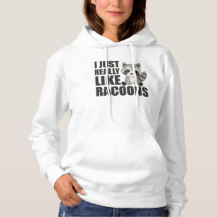 Camiseta Eu gosto muito de racoons Kawaii Raccoon