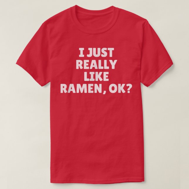Camiseta Eu Gosto Muito De Ramen Ok 447 (Frente do Design)