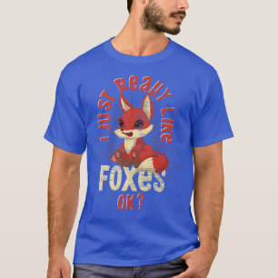 Camiseta Eu Gosto Muito De Raposa Ok, Amante de os animais
