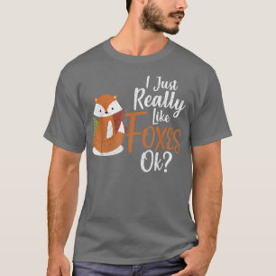 Camiseta Eu Gosto Muito De Raposa Ok Do Lover Kawaii Distre