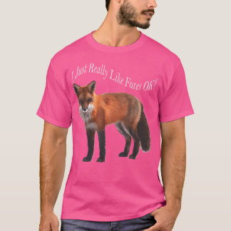 Camiseta Eu Gosto Muito De Raposas Ok