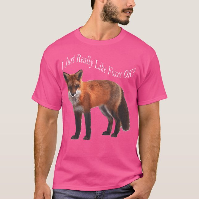 Camiseta Eu Gosto Muito De Raposas Ok (Frente)