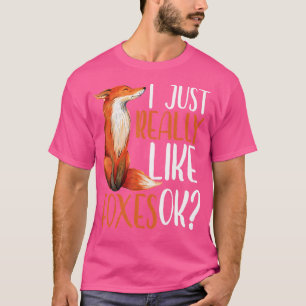 Camiseta Eu Gosto Muito De Raposas Ok Meninas Mulheres Rapo