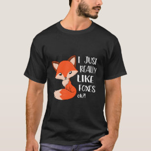 Camiseta Eu Gosto Muito De Raposas Raposa