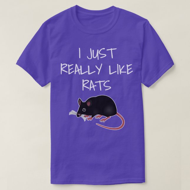 Camiseta Eu Gosto Muito De Ratos (Frente do Design)