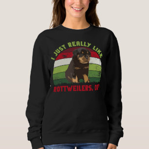 Camiseta Eu Gosto Muito De Rottweilers Ok Retro