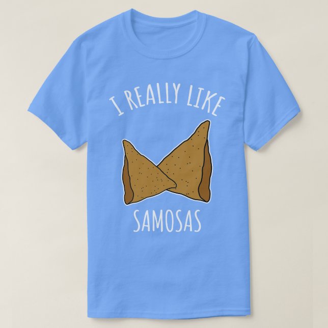 Camiseta Eu Gosto Muito De Samosas (Frente do Design)