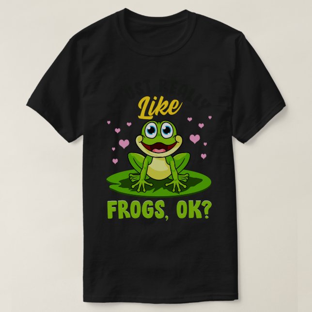 Camiseta Eu gosto muito de Sapos (Frente do Design)