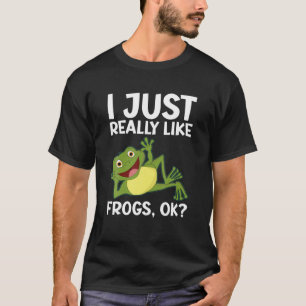 Camiseta Eu Gosto Muito De Sapos Ok Sapos Amantes Anfíbios