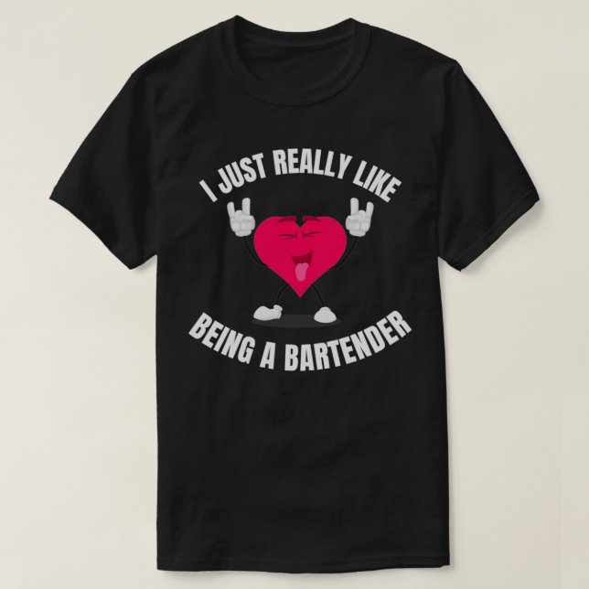 Camiseta Eu Gosto Muito De Ser Um Barman 3 (Frente do Design)